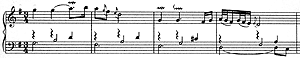 The beginning of the aria from a modern printing of the Goldberg Variations