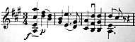 Beginning of violin part of the Kretuzer Sonata