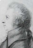 Portrait of Mozart drawn by Doris Stock in 1789