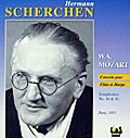 Hermann Scherchen and the Champs-Elysees Theatre Orchestra play the last two Mozart Symphonies (Tahra CD cover)