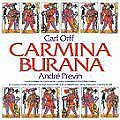Cover of the London Symphony CD of Carmina Burana conducted by Andre Previn (EMI)
