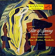 Pierre Monteux conducts the San Francisco Symphony in the Rite of Spring -- RCA 78 album cover