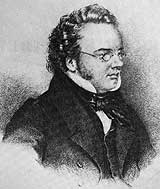 Schubert in 1826 -- lithograph by Josef Teltscher