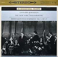 Leonard Bernstein and the New York Philharmonic (1958) - original LP cover