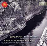 Nikolas Harnocourt conducting the Vienna Philharmonic (2001, RCA CD cover)