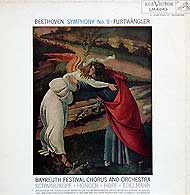 Wilhelm Furtwangler conducts the Beethoven Ninth in Bayreuth, 1951 (RCA LP cover)