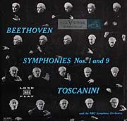Arturo Toscanini conducts the Beethoven Ninth, 1952 (RCA LP cover)