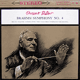 Bruno Walter conducts the Brahms Symphony # 4 (Columbia LP cover)