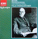 Felix Weingartner conducts the Brahms Symphonies (EMI CD cover)