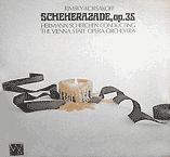 Hermann Scherchen and the Vienna State Opera Orchestra play Scheherazade (MCA LP cover)
