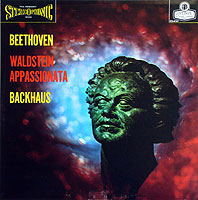 Wilhelm Backhaus plays the Appassionata and Walstein sonatas (London LP cover)