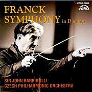 Sir John Barbirolli conducts the Czech Philharmonic in the Franck Symphony (Supraphon CD cover)