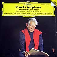 Leonard Bernstein conducts the Orchestre National de France in the Franck Symphony (DG CD cover)