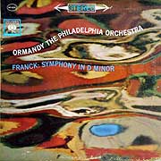 Eugene Ormandy conducts the Philadelphia Orchestra in the Franck Symphony (Columbia LP cover)