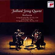 The Juilliard Quartet plays Beethoven's Op. 130 Quartet (Sony CD cover)