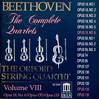 The Orford Quartet Plays Beethoven's Grosse Fuge (Telarc CD cover)