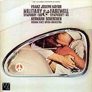 Hermann Scherchen conducts the Vienna Symphony Orchestra in the Haydn Military Symphony (Westminster Gold cover)
