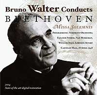Bruno Walter and the NY Philharmonic play the Missa Solemnis (Music and Arts CD cover)