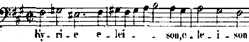 The theme of the second <i>Kyrie</i>