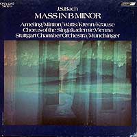 Karl Munchinger conducts the Bach B Minor Mass (London LP box cover)