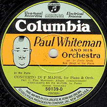 Ray Bargy and the Paul Whiteman Orchestra (Columbia 78)