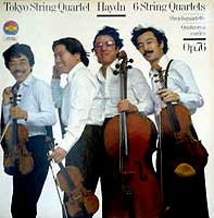 The Tokyo Quartet plays Haydn quartets (CBS LP box cover)