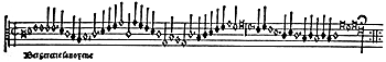 Renaissance notation (from a motet by Josquin)