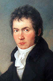 Beethoven in 1804 -- Portrait by Joseph Mahler