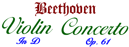 title – Beethoven: Violin Concerto in D, Op. 61