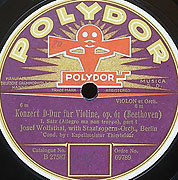 Josef Wolfsthal 78 label