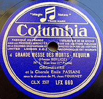 Fournet conducts the Berlioz Requiem (Columbia 78 label)