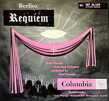 Fournet conducts the Berlioz Requiem (Columbia LP cover)
