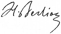 title - Berlioz's signature