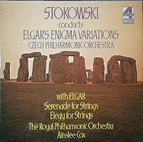 Stokowski conducts the Enigma Variations in 1975 (London Phase 4 LP)