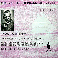 Abendroth conducts Schubert's Great Symphony (Arlecchino CD cover)