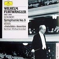 Furtwangler conducts Schubert's Great Symphony (DG CD cover)