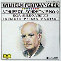 Furtwangler conducts Schubert's Great Symphony (DG CD cover)