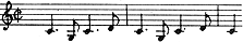 First theme of the first movement allegro