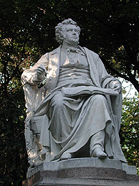 Statue of Schubert in the State Park, Vienna
