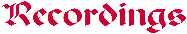 title - Recordings