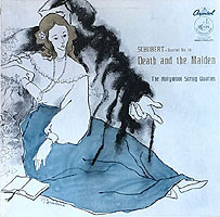 The Hollywood Quartet plays the Death and the Maiden quartet (Capitol LP cover)