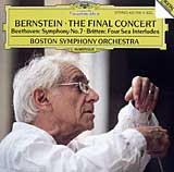 Bernstein's final concert with the Boston Symphony (September, 1990) - DG CD cover