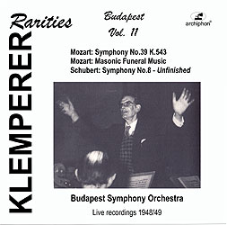 Klemperer conducts Mozart in Budapest (Archiphon CD)