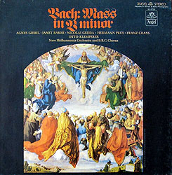 Klemperer conducts the Bach Mass in B Minor (Angel LPs)