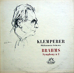 Klemperer conducts the Brahms Symphony # 1 (Angel LP)
