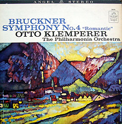 Klemperer conducts the Bruckner Symphony # 4 (Angel LP)