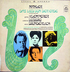 Klemperer conducts Mahler's Das Lied von der Erde (Angel LP)