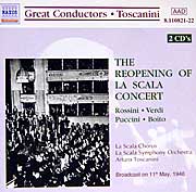 Toscanini leads the concert to reopen LaScala (1946) - Naxos CD