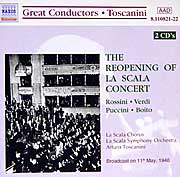 Toscanini leads the concert to reopen LaScala (1946) - Naxos CD