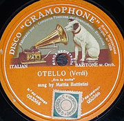 Battistini sings Otello (Gramophone 78)